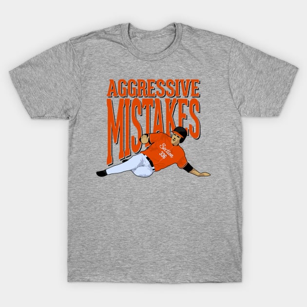 Aggressive Mistakes T-Shirt by Birdland Sports